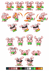 Sprite Sheet Wonder Rabbit Bunny Sprite by leeseongjae620 on DeviantArt