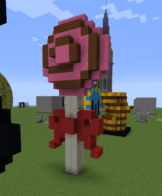 Minecraft chocolate Large lollipop