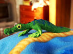 Needle Felted Poseable Amphibian 1 by ThatKiku