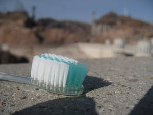 Toothbrush at Hoover Dam