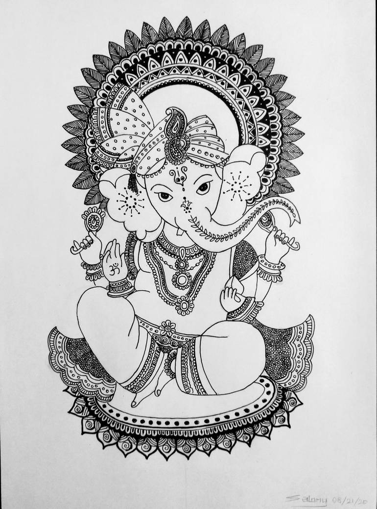 Ganpati Art by MissEunoia on DeviantArt