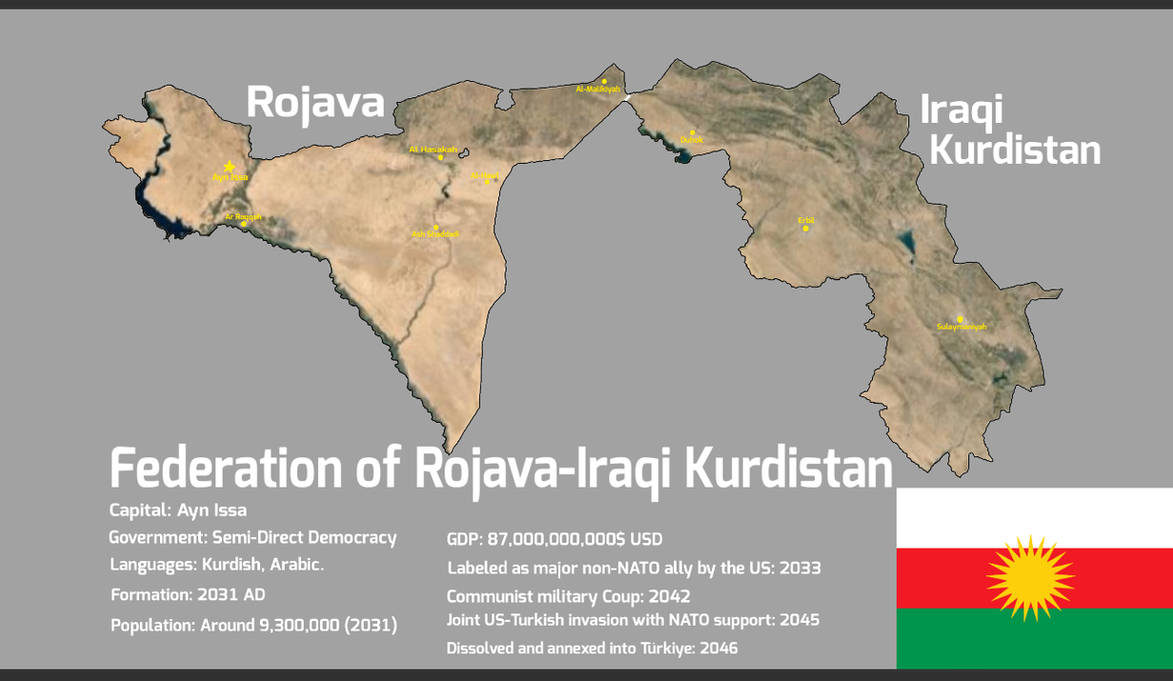 Federation of Rojava-Iraqi Kurdistan by polypsconglomeration on DeviantArt