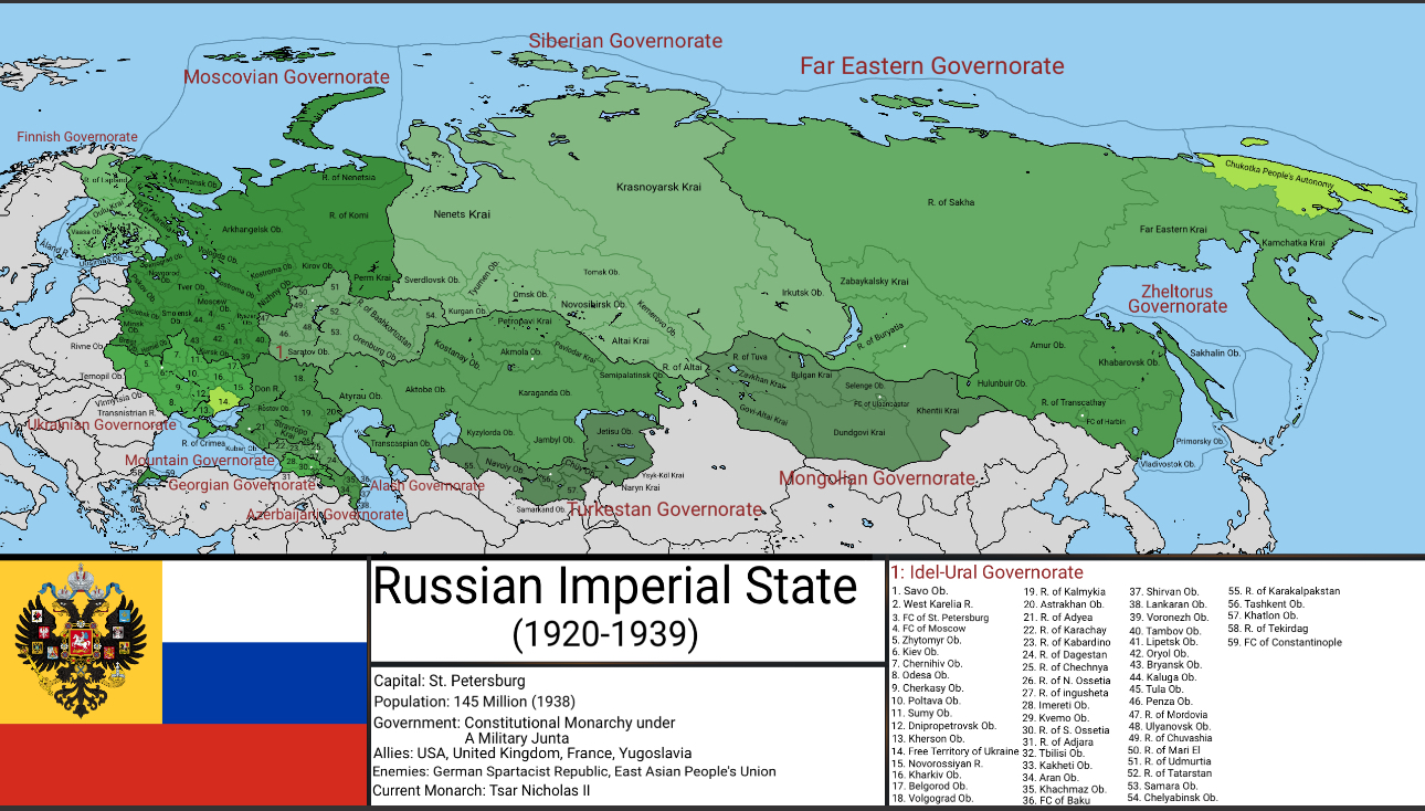 Russian State Deviantart The Russian Imperial State (1920-1939) by polypsconglomeration on ...