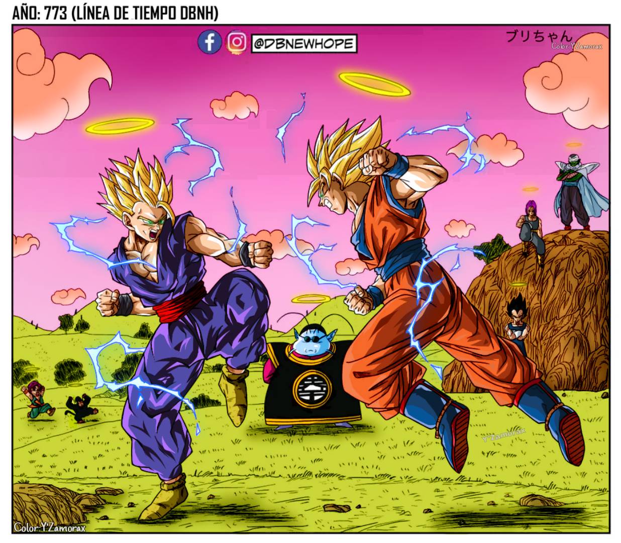 SSJ2 GOHAN VS. GOKU  Dragon Ball Online Generations 