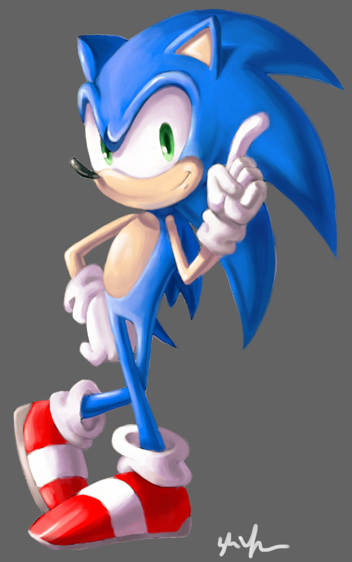 Modern Sonic Classic Pose by SSJSophia on DeviantArt