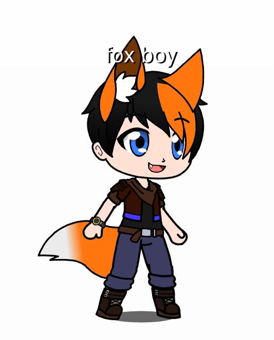 Fox Boy Layout fox boy by wendigo630 on DeviantArt