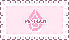 Pastel Pink Pentagon Stamp by IoveIetter
