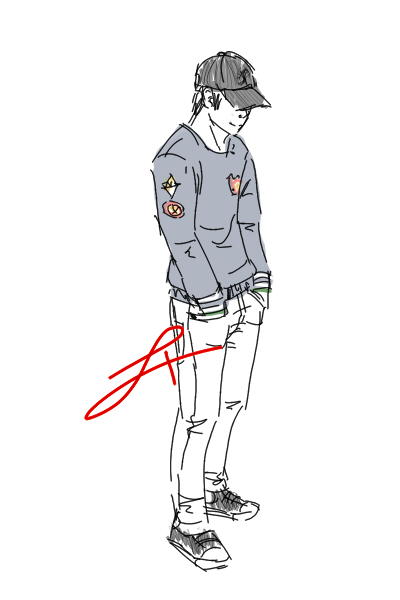 EXO: Kai in London -digital sketch-