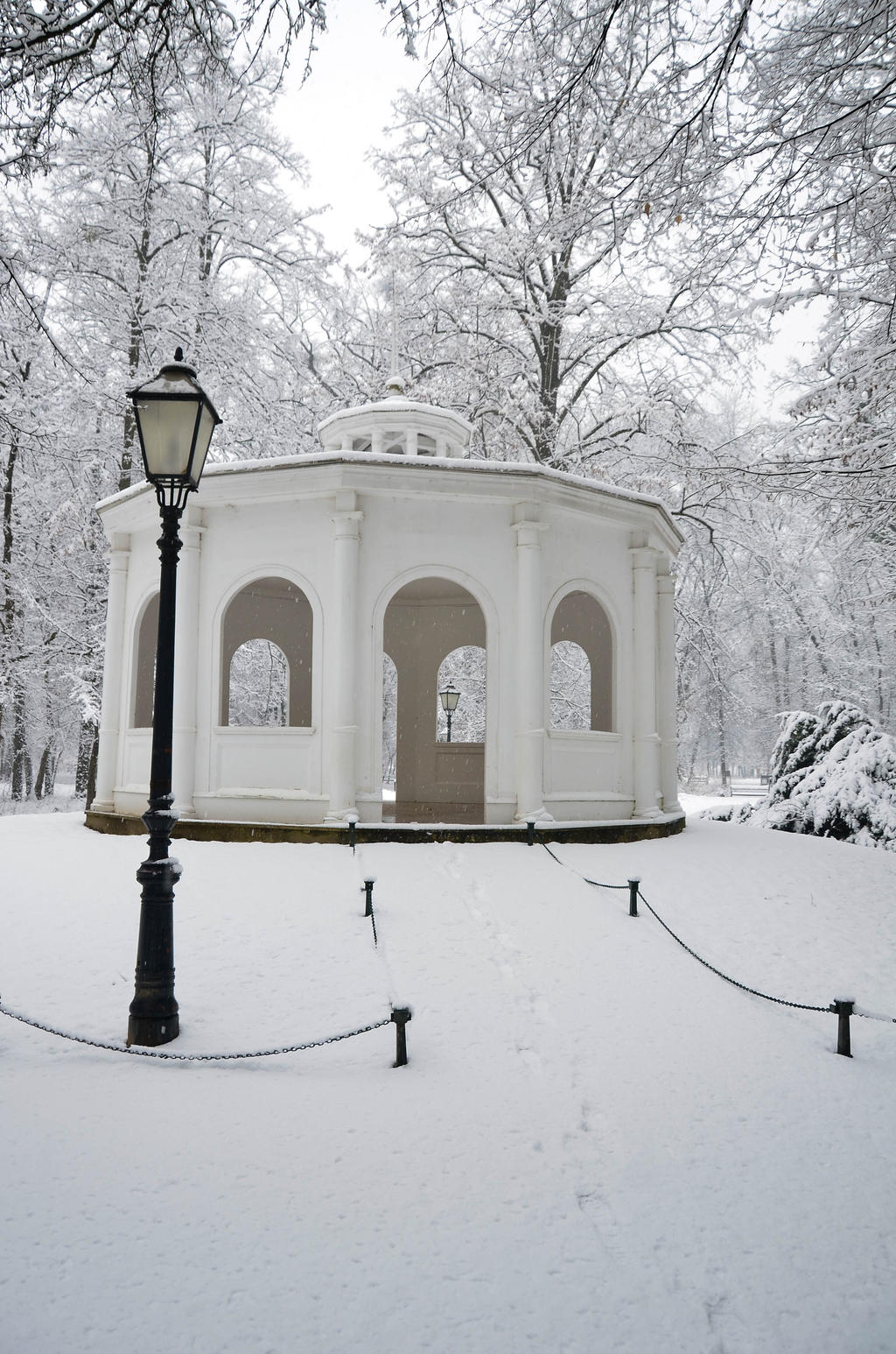 Park Maksimir during winter