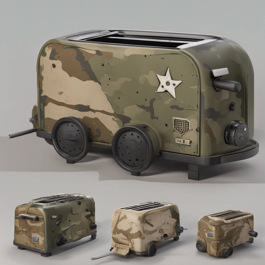 Militarized battle toaster by poopooman232 on DeviantArt