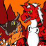 Greymon and Growlmon