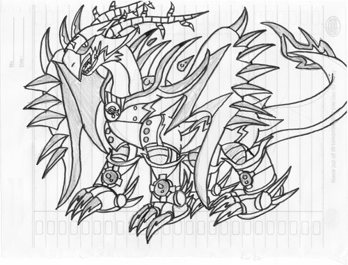 Digimon OC : Thunder armored