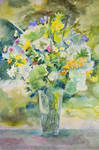 watercolor bouquet by veronika-schnek