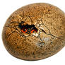 Gargoyle Egg with Eyes PNG