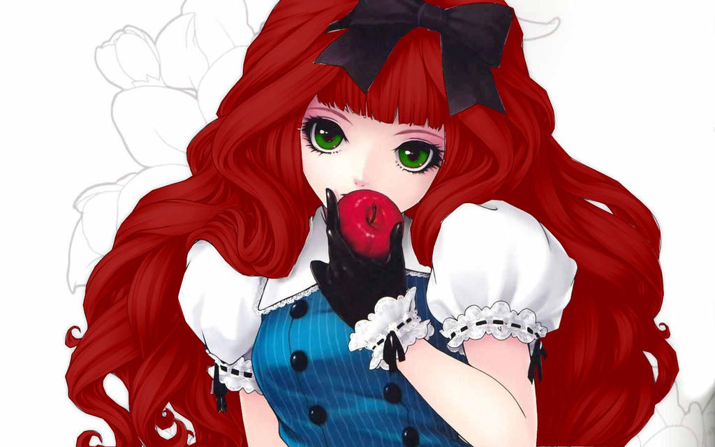 Anime Girl With Red Hair And Green Eyes By Blackle by TessTheEmoFreak on  DeviantArt