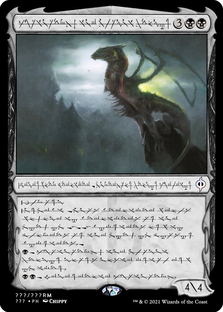Skithiryx The Blight Dragon Phyrexian Card By Illustriasis On Deviantart