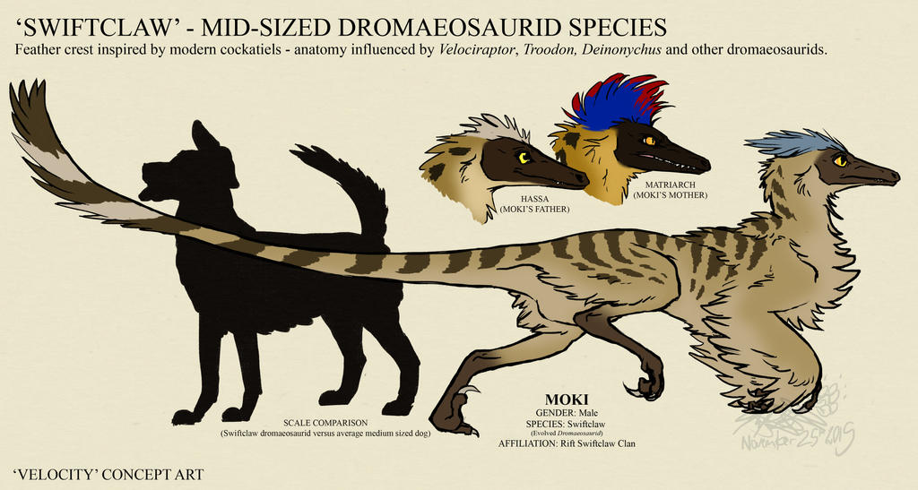 Swiftclaw Raptor Ref by Falcolf on DeviantArt