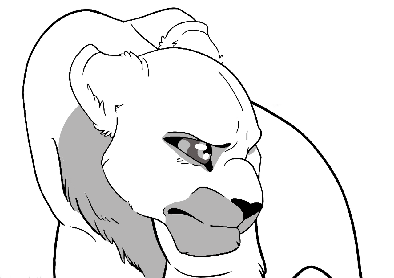 lioness sad base by starmane2024 on DeviantArt