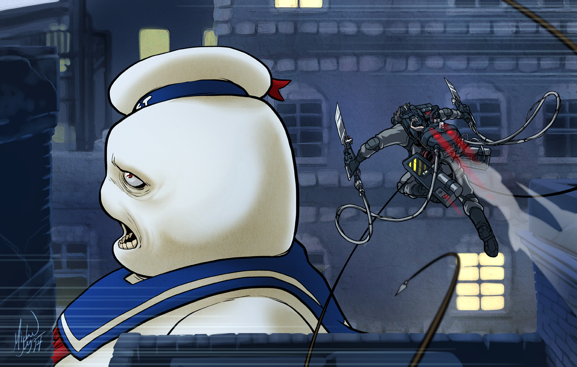 Attack on Stay-Puft by MichaelMayne