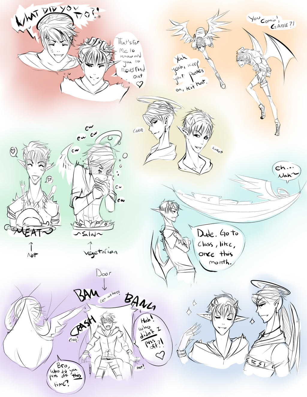 :OW: KitkatXGabie Roomie Bonding by Nika-tan