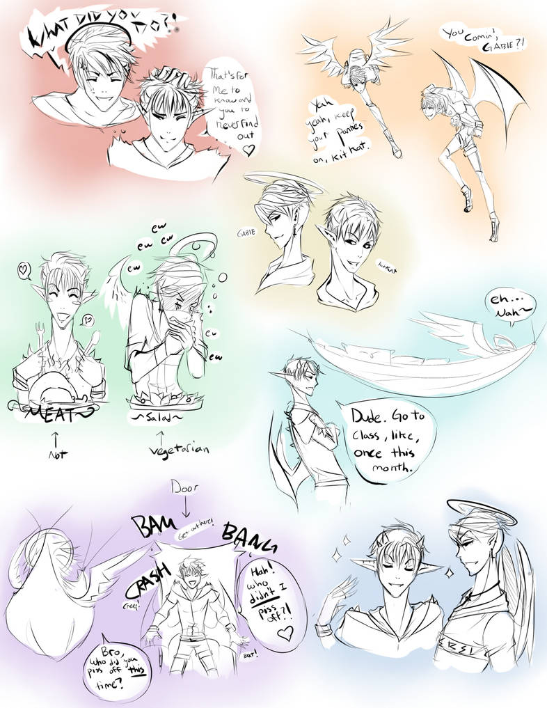 :OW: KitkatXGabie Roomie Bonding by Nika-tan