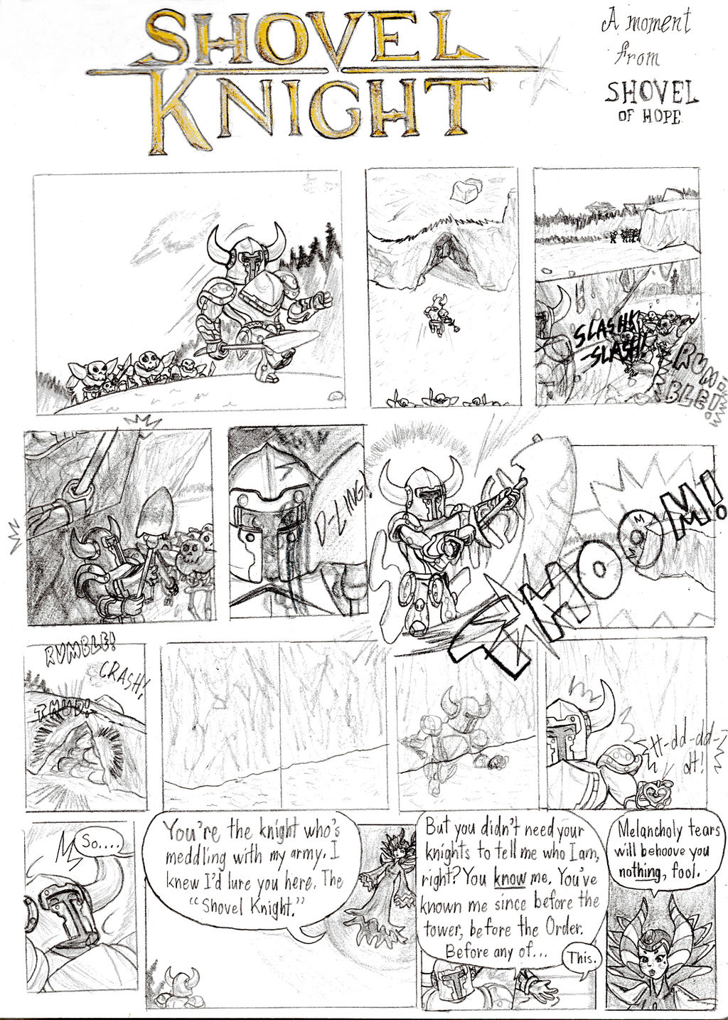 Shovel Knight strip 1/2