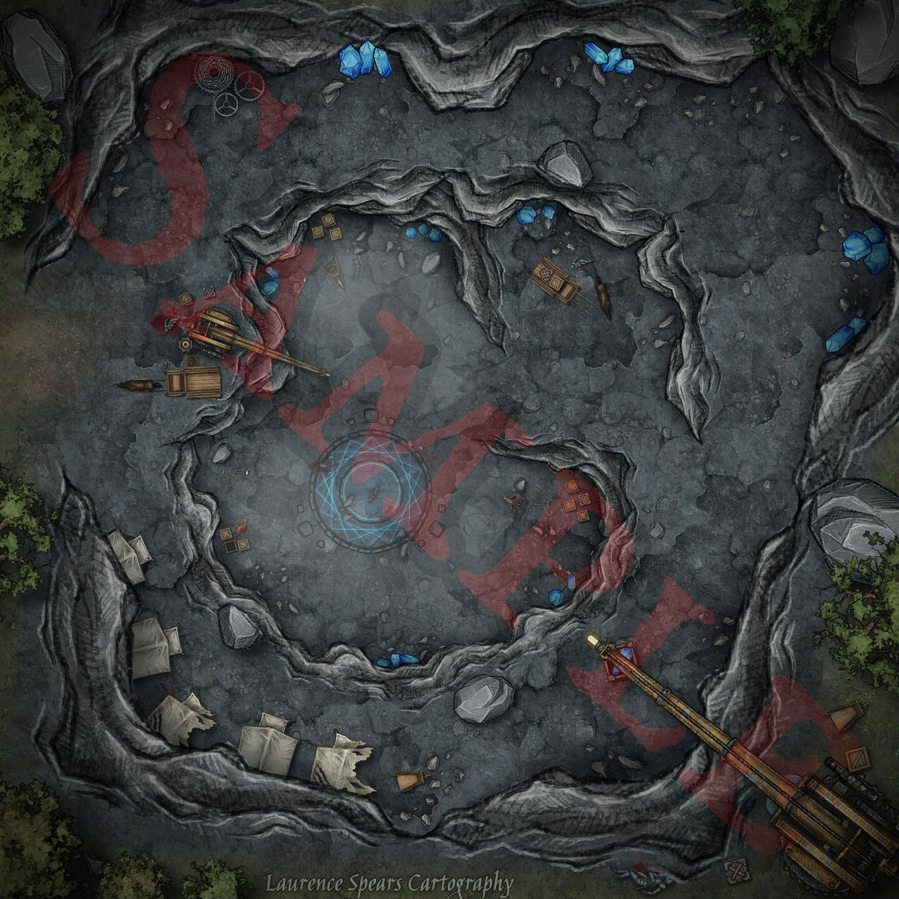 Course Map Quarry Quarry Battlemap SAMPLE by LSpearsCartography on DeviantArt