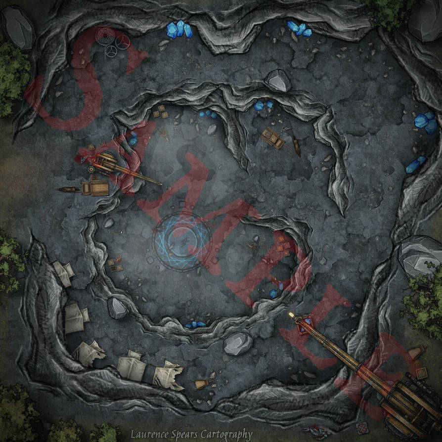 Quarry Battlemap SAMPLE by LSpearsCartography on DeviantArt
