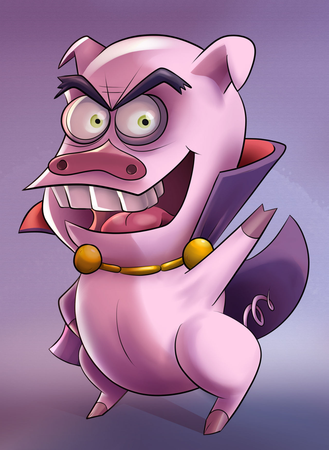 Dark Lord Chuckles, the silly piggy by UnionJames on DeviantArt