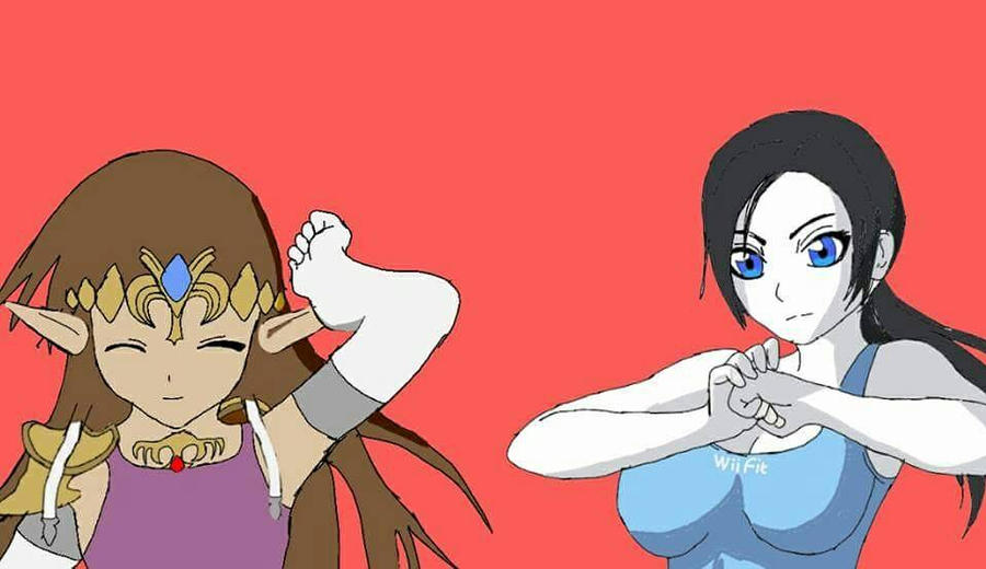Zelda And Wii Fit Trainer By Liamanimated On Deviantart 