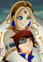 Skies of Arcadia: Fina comforting Vyse