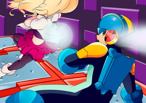 Megaman Exe vs Saffron