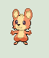 Pokemon quartz and citrine fire starter sprite by Juan-Amador