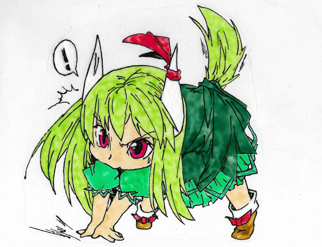 Green Color Chibi Green Chibi by LightAngelFaye on DeviantArt