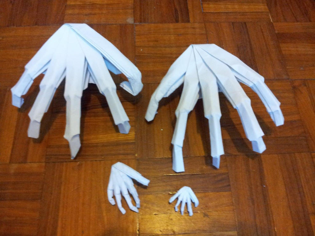 Hand Connection Origami How To Make Paper Origami Hand Game at Chastity Dowling blog