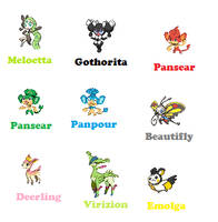 Pokemon adorptables(9 Pokemon)