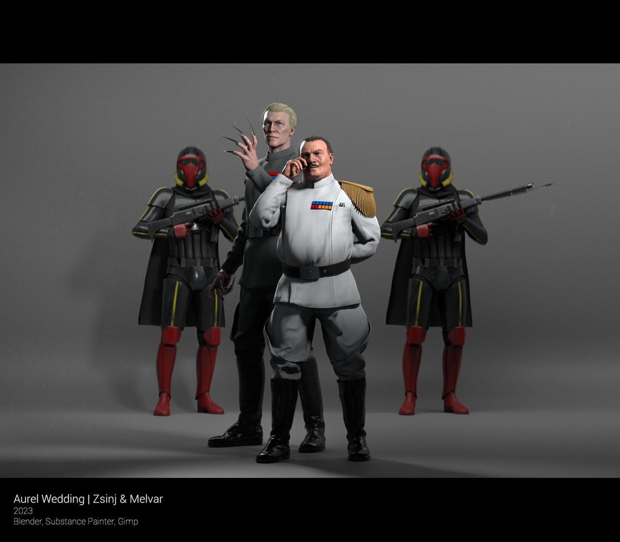 Zsinj Raptors Warlord Zsinj, General Melvar and Raptors (Full) by XizerTheGrey on ...