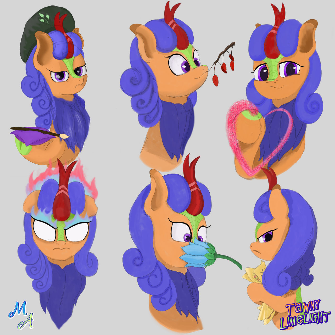 Quick sketches OC Tawny Limelight