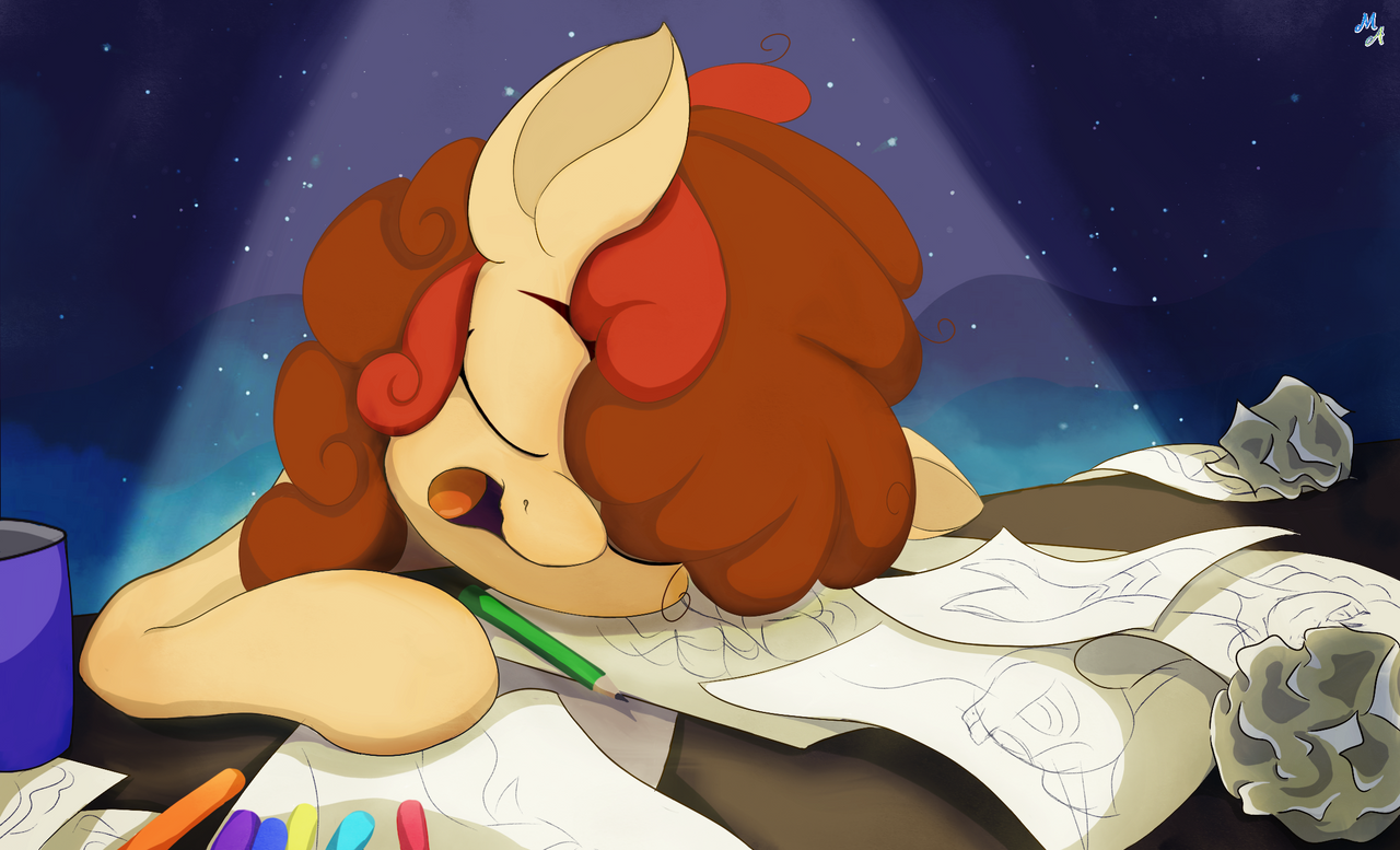 Artist at work (Maytee fanart)