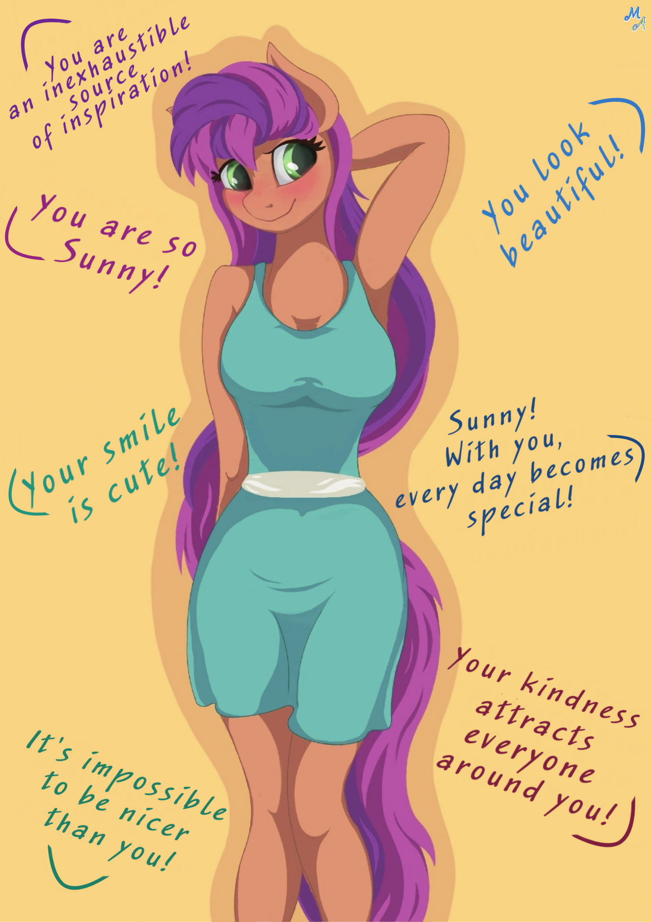 Compliments from fans