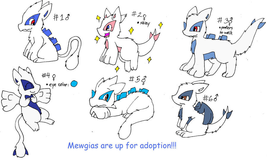 Mewgia Adoptables- CLOSED