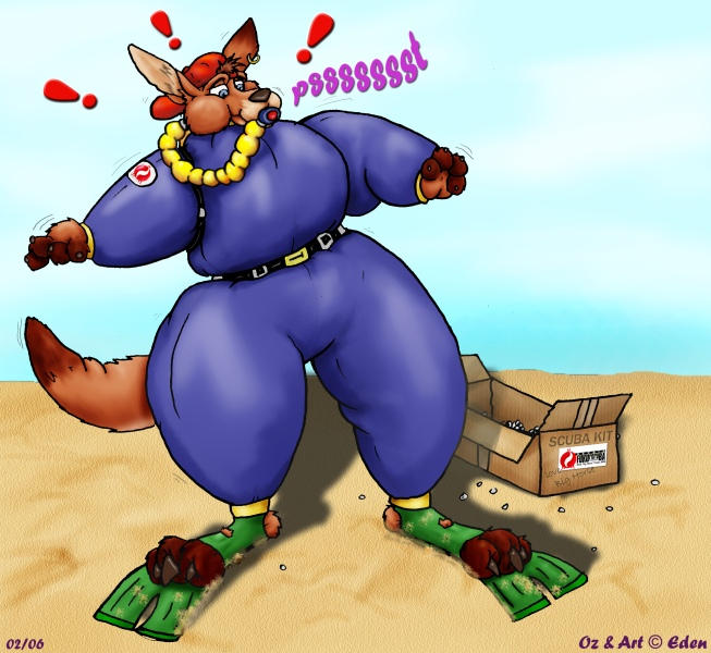 Oz gets a Scuba Kit by ozkangaroo on DeviantArt