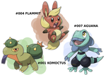 STARTERS by FakemonPlanet