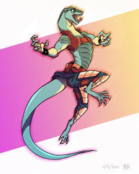 Commission - Lizard Lady