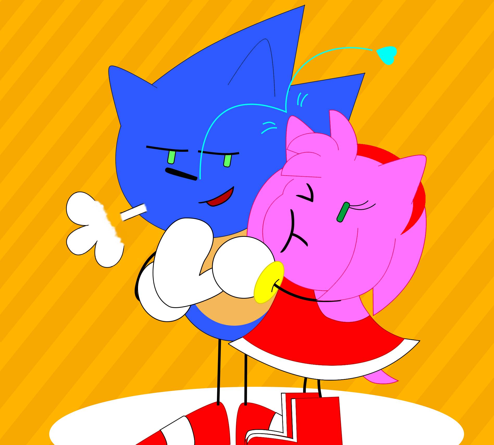 SonAmy Valentine's day FanArt 2 by Tripletssao on DeviantArt