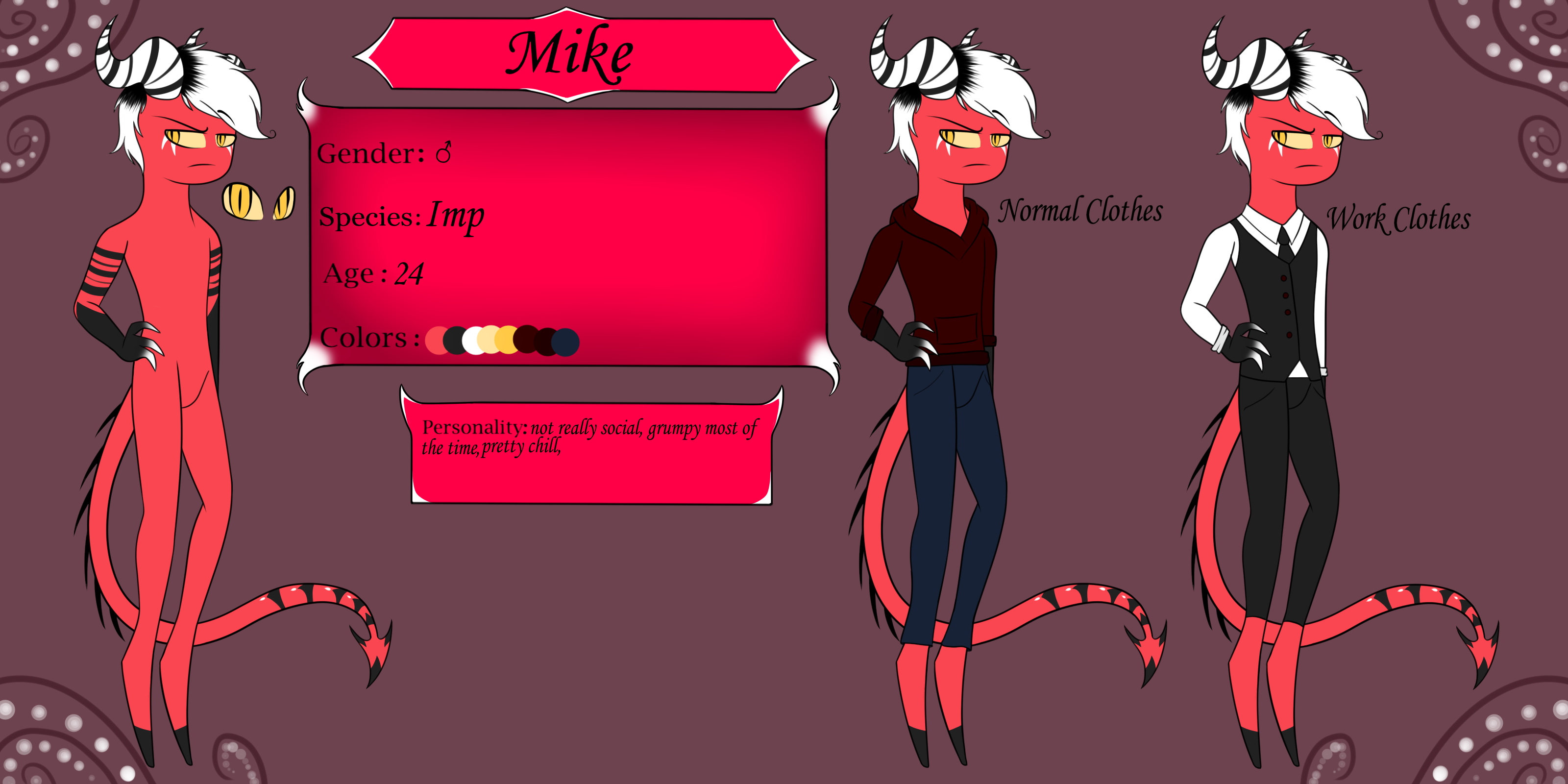 Helluva Boss | Oc | Mike by KorosuMegami2 on DeviantArt
