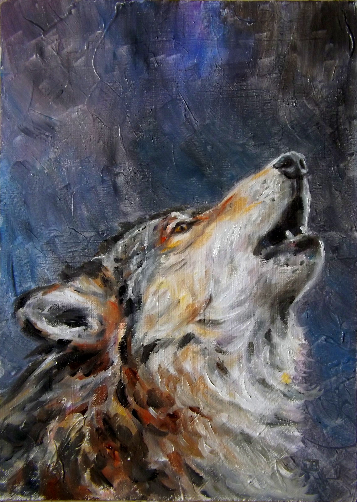 Daily painting - the howling wolf