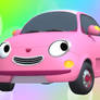 The lovely little pink baby car, heart