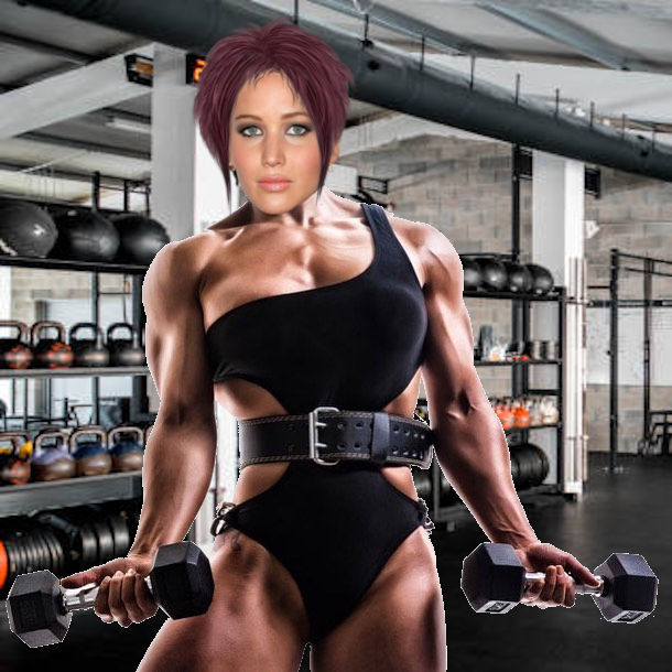 Muscle Jenn Muscle Jennifer by PhantasyJ on DeviantArt