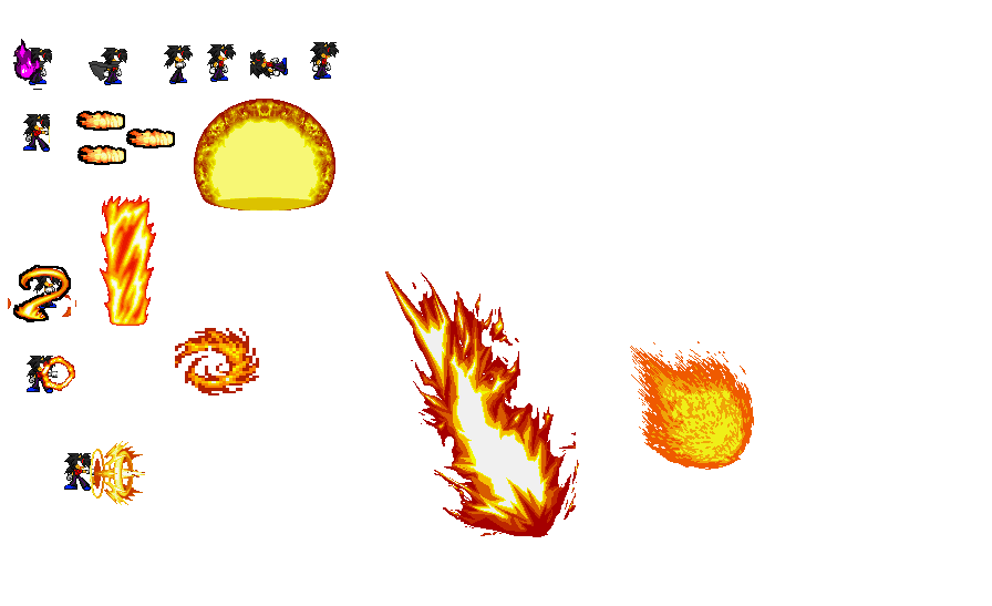 Black Pheonix Saizeth Sprite Sheet